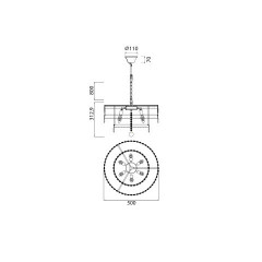 Каскадная люстра Vele Luce VL3263P06