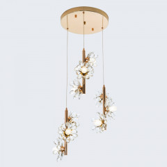 Каскадная люстра MODELUX ML.1855.9 GD