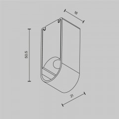 Соединитель для шинопровода Maytoni Technical CA010SM-B