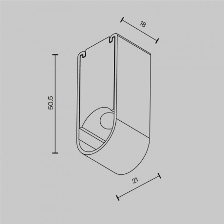 Соединитель для шинопровода Maytoni Technical CA010SM-BS