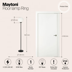 Торшер Maytoni MOD013FL-01B