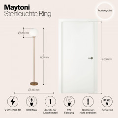 Торшер Maytoni MOD013FL-01BS