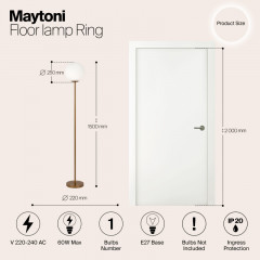 Торшер Maytoni MOD013FL-01BS