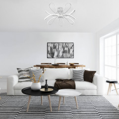 Накладная люстра Eurosvet 90134/12 белый с серебром