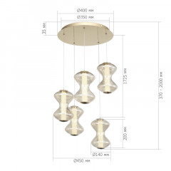 Каскадная люстра ST-Luce SL6136.233.01