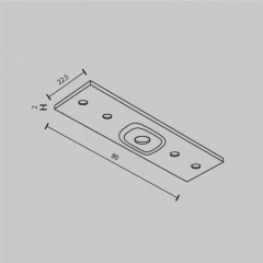 Соединитель для шинопровода Maytoni Technical TRA034C-21W