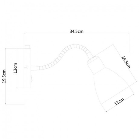 Бра ARTE Lamp A1408AP-1BK
