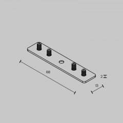 Соединитель для шинопровода Maytoni Technical TRAM034CI-R-41B