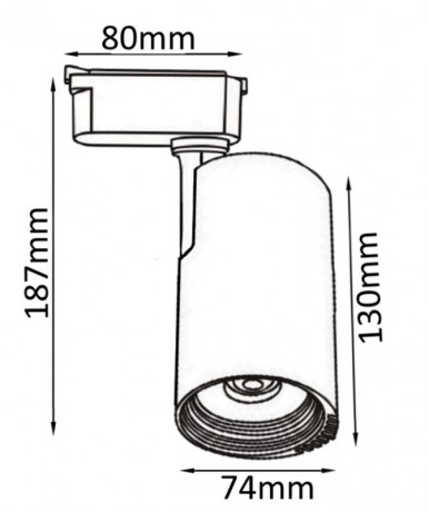 Светильник на шине Crystal Lux CLT 0.31 007 20W WH