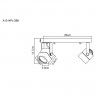 Спот ARTE Lamp A1314PL-2CC