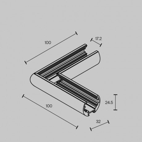 Коннектор Maytoni Technical TRAM034CL-R-41B
