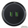 Трековая система розеток Arte Milano 380066TS LED/USBx2 Black