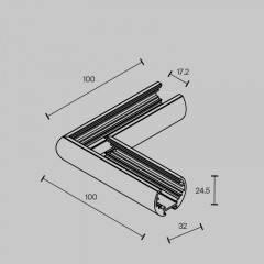Коннектор Maytoni Technical TRAM034CL-R-41W