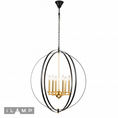 Подвесная люстра iLamp 9977-800 GL+BK