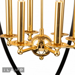 Подвесная люстра iLamp 9977-800 GL+BK