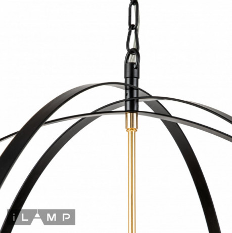 Подвесная люстра iLamp 9977-800 GL+BK