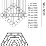 Накладная люстра Fluorite FL1113-21N