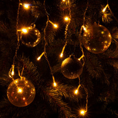 Светодиодная бахрома Eurosvet 100-001 теплый белый 1,8*0,5м IP20