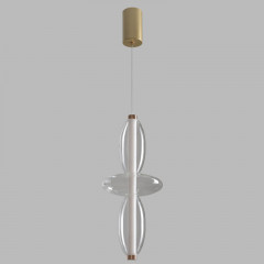 Подвесной светильник Crystal Lux QUASAR SP14W LED TRANSPARENT