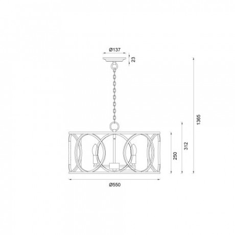 Подвесная люстра Vele Luce VL4224P05