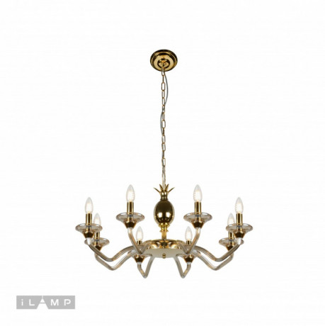 Подвесная люстра iLamp YT2049-8 GD+COG