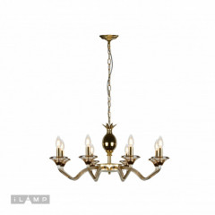 Подвесная люстра iLamp YT2049-8 GD+COG