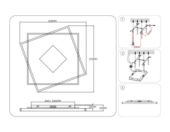Накладной светильник Ambrella Light FL4790