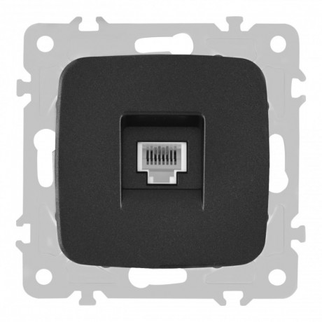 Розетка Arte Milano 205.51-1.black