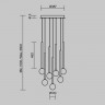 Каскадная люстра Maytoni MOD383PL-L20BBS3K