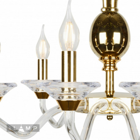 Подвесная люстра iLamp YT2049-8 GD+Cear