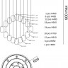 Накладная люстра Fluorite FL1114-14N