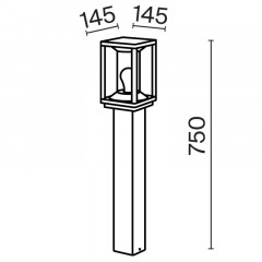 Садово-парковый светильник Maytoni O452FL-01GF2