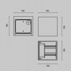 Светильник настенный Maytoni O572WL-L20B3K