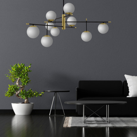 Люстра на штанге Maytoni MOD048PL-09G