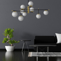 Люстра на штанге Maytoni MOD048PL-09G