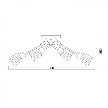 Накладная люстра Escada 1137/6P