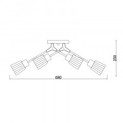 Накладная люстра Escada 1137/6P
