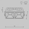 Встраиваемый светильник Maytoni Technical DL043-02-15W3K-D-SQ-W