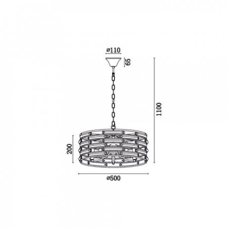 Подвесная люстра Vele Luce VL3083P05