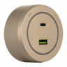 Трековая система розеток Arte Milano 399731TS/USB-Type-C Gold