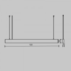 Линейный светильник Maytoni Technical P051PL-36W2.7-6K-W