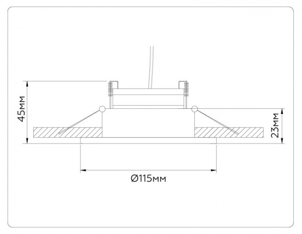 Встраиваемый светильник Ambrella Light TN51913