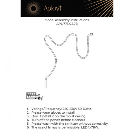 Подвесной светильник APLOYT APL.773.02.78