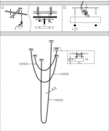 Подвесная люстра Fluorite FL1169-30P