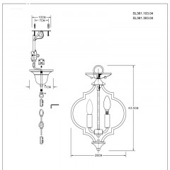 Подвесная люстра ST-Luce SL361.103.04