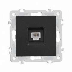 Розетка Arte Milano 206.51-1.black