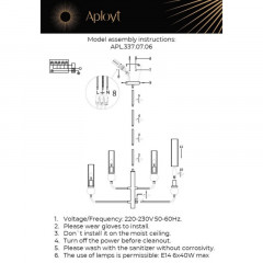 Люстра на штанге APLOYT APL.337.07.06