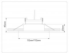 Встраиваемый светильник Ambrella Light TN51915