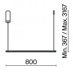 Подвесной светильник Maytoni MOD246PL-L16BSK