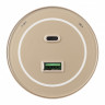 Трековая система розеток Arte Milano 399732TS/USB-Type-C Gold